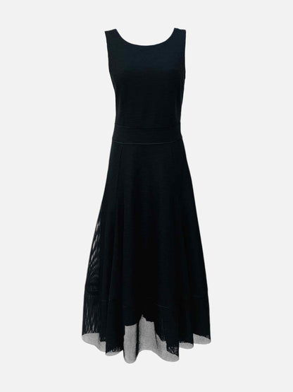 MAJE Sleeveless Black Size Small Midi Dress