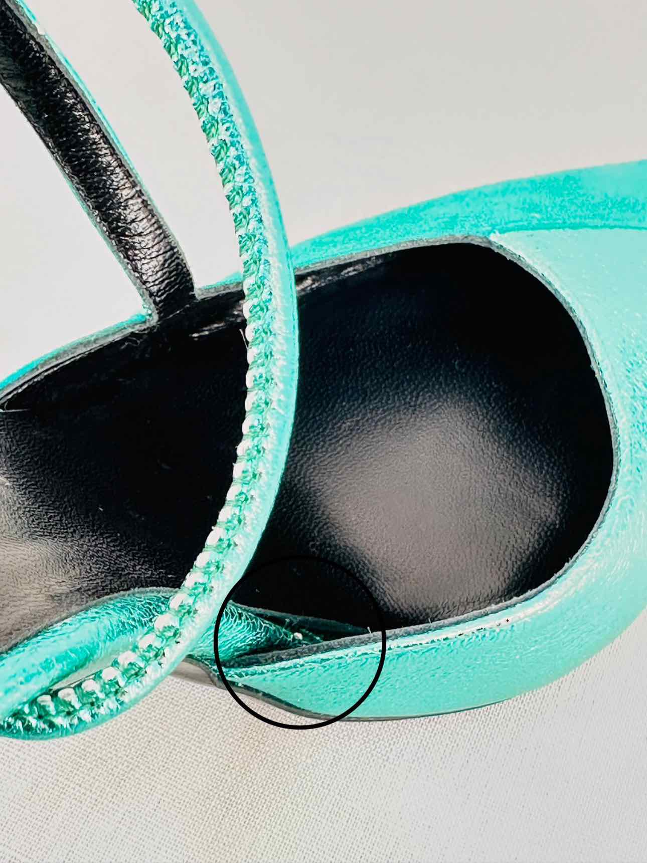 PACIOTTI Turquoise Size EU 38 Heeled Sandals