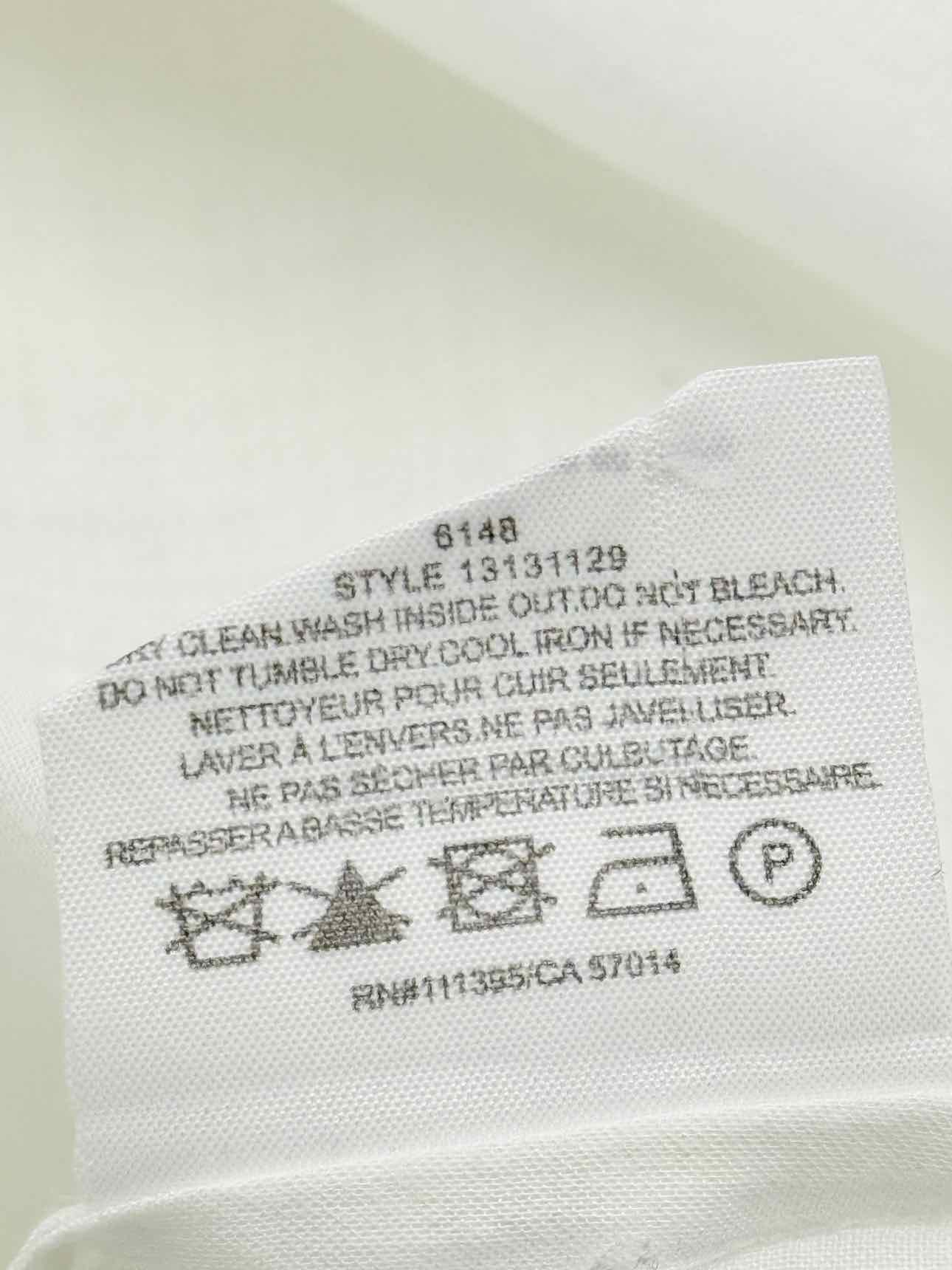 TORY BURCH White w/ Blue Trim Size US 10 Shirt