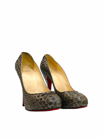 CHRISTIAN LOUBOUTIN Metallic Bronze Pumps 39.5