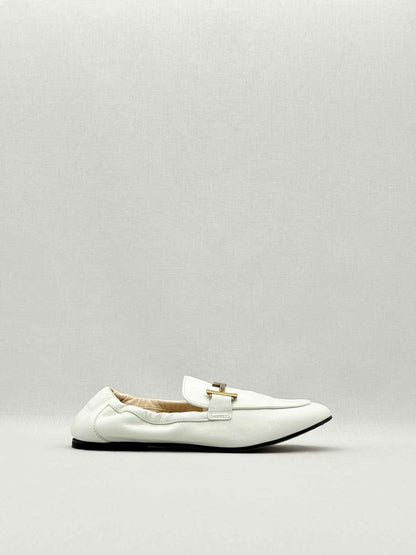 TOD'S White Size EU 38.5 Loafers
