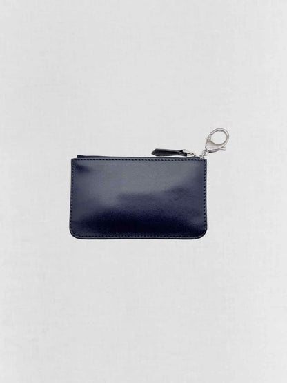 FENDI Vitello Liberty Blue Coin Wallet