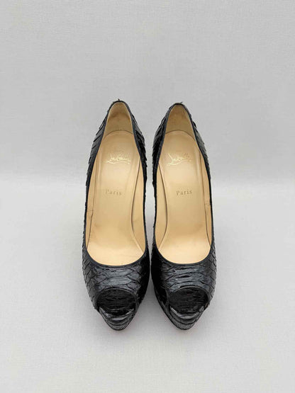CHRISTIAN LOUBOUTIN Lady Peep Black Size EU 40 Pumps