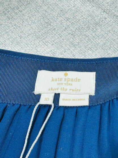 KATE SPADE Navy Blue Size US 10 Mini Skirt