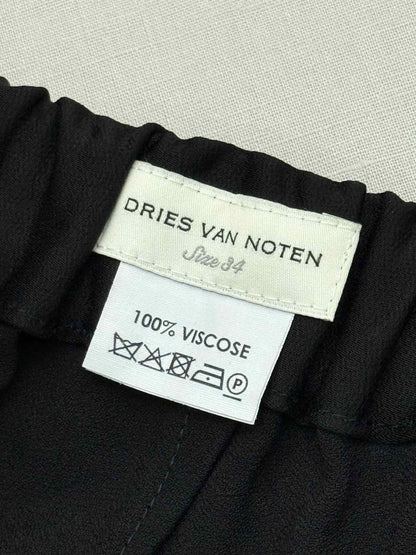 DRIES VAN NOTEN Black Size XSmall Pants