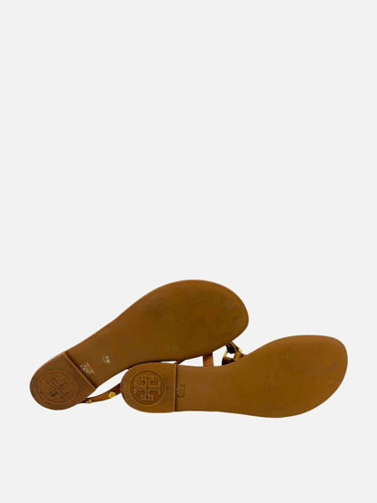 TORY BURCH Thong Tan Size EU 39.5 Sandals
