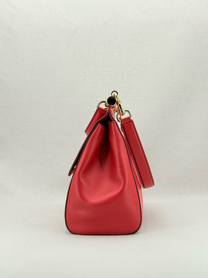 DOLCE & GABBANA Miss Sicily Red Top Handle