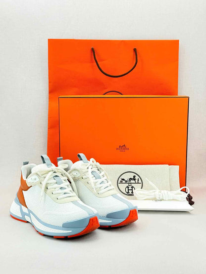 HERMES Heros Blanc / Natural Size EU 38.5 Sneakers