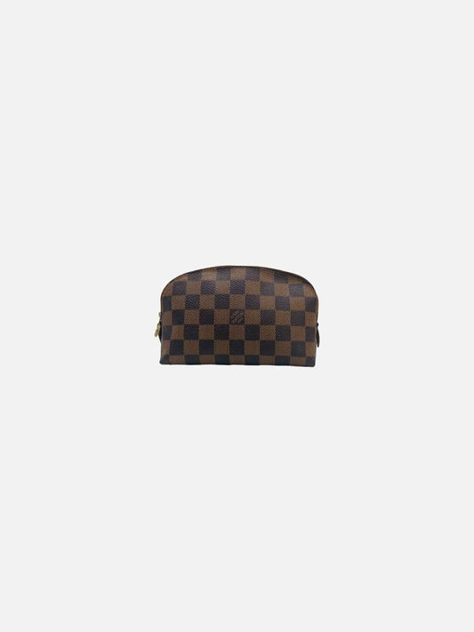 LOUIS VUITTON Cosmetic Brown Damier Ebene Pouch