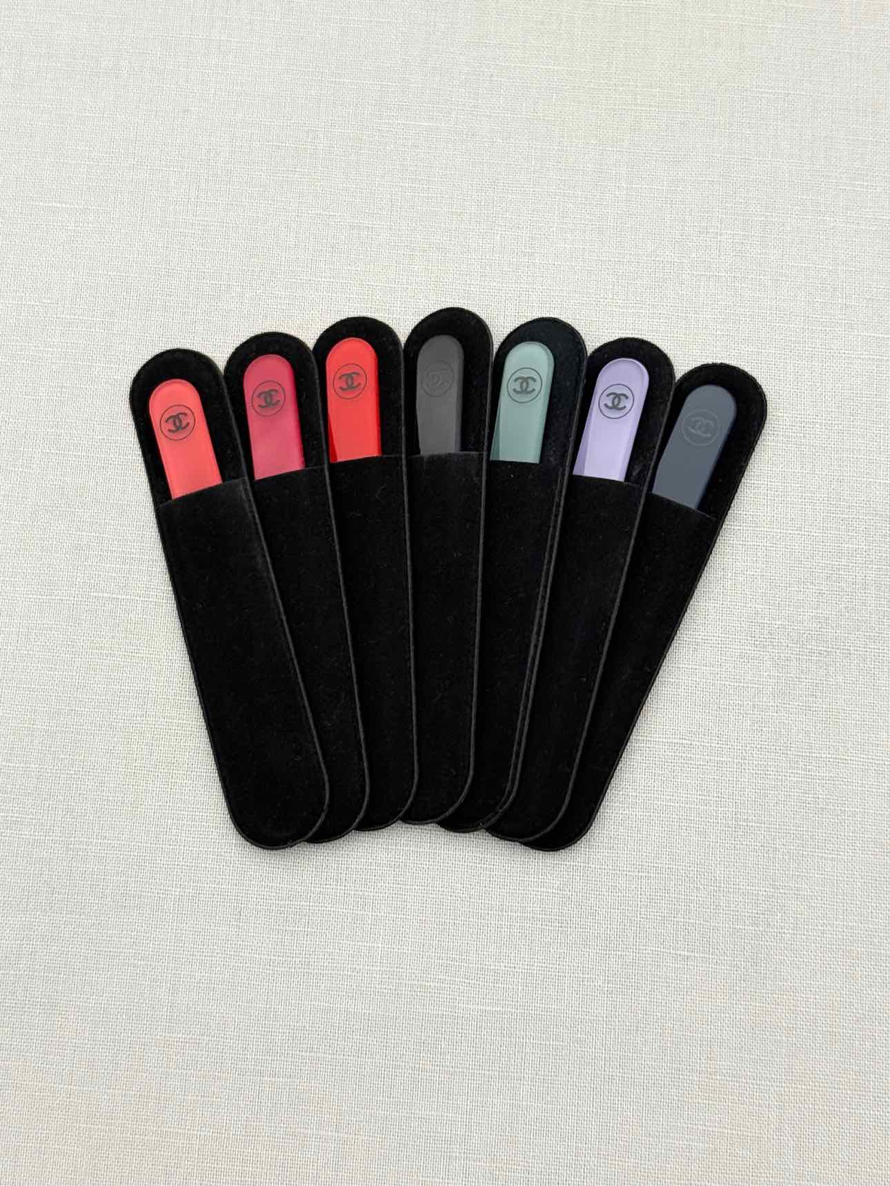 CHANEL Limited Edition Black Multicolor Nail File Set