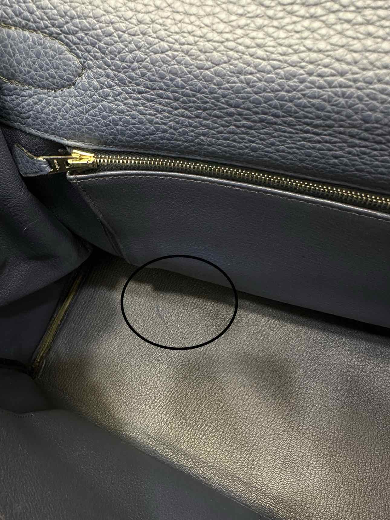 HERMES Kelly Bleu Brighton Versco Evercolor Top Handle