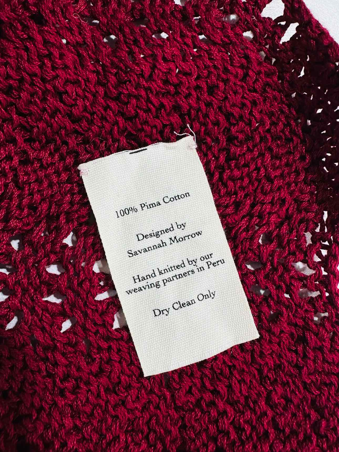 SAVANNAN MORROW Valentina Ruby Red Size Small Skirt