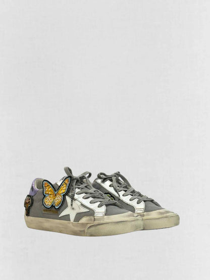 GOLDEN GOOSE Grey & White Size EU 37 Sneakers