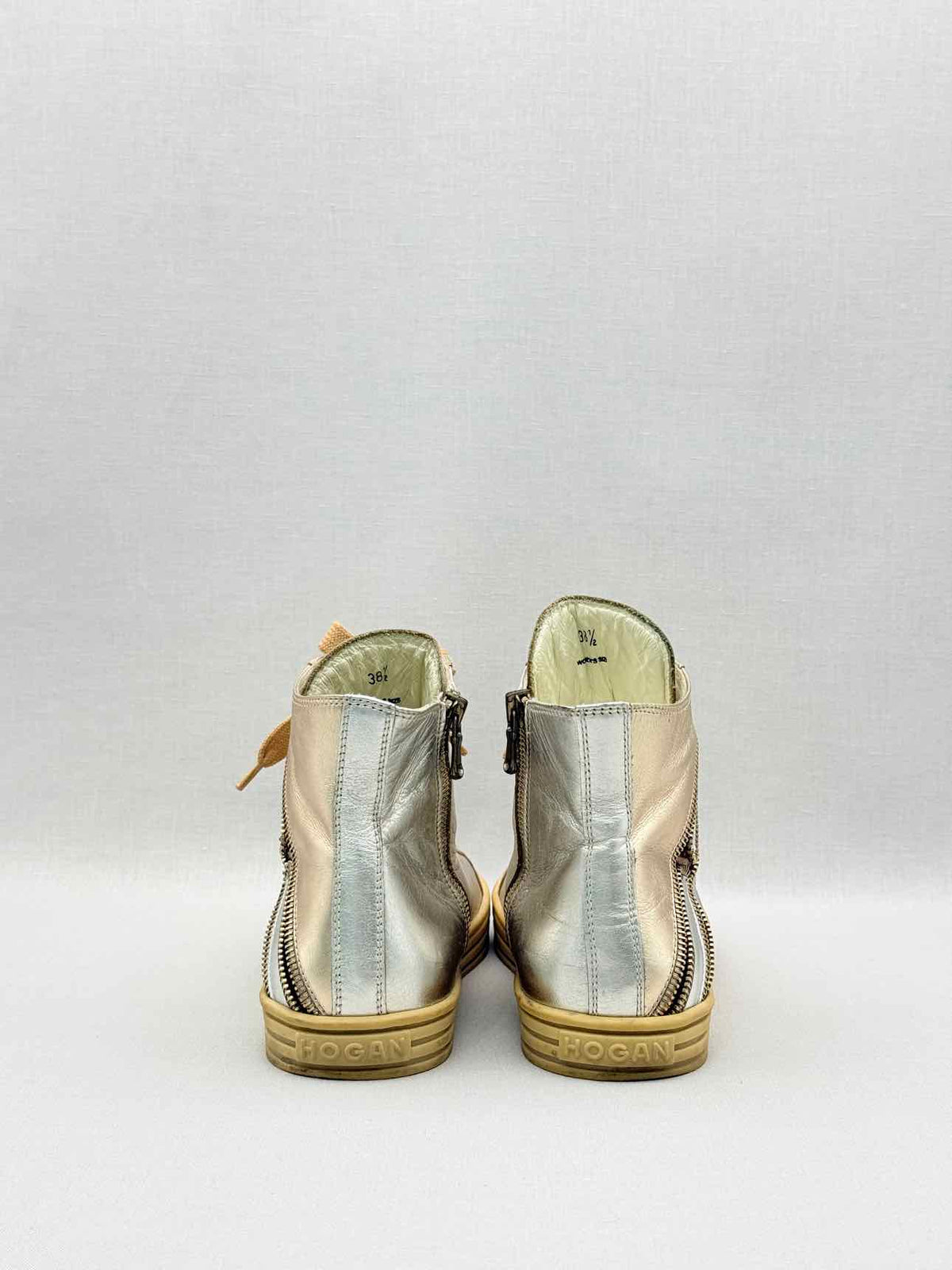 HOGAN Rebel Silver & Gold Size EU 38.5 Sneakers
