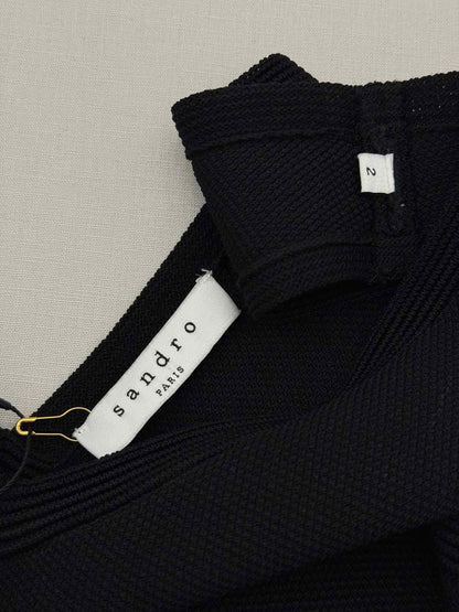 SANDRO Black Size US 4 Short Dress
