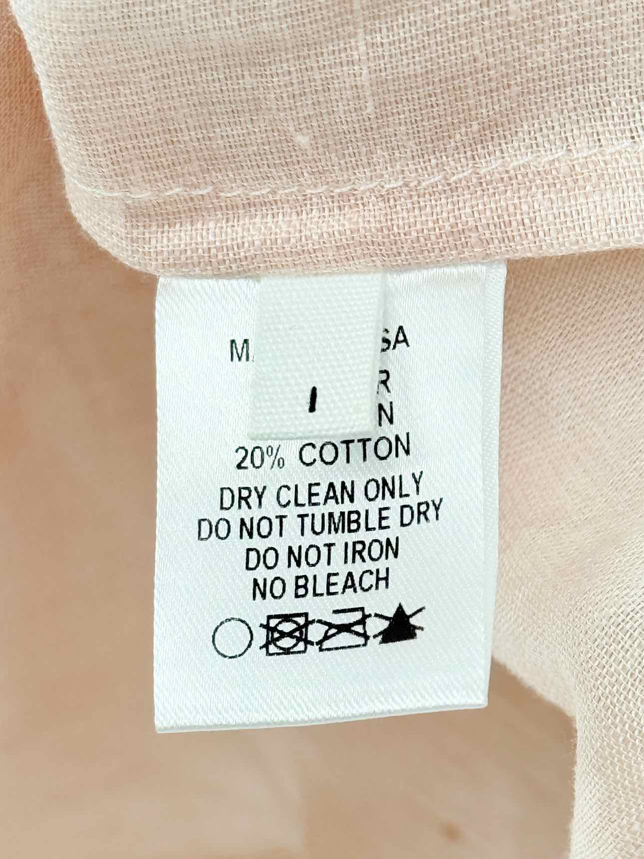 LISA MARIE FERNANDEZ Peach Size Small Long Dress