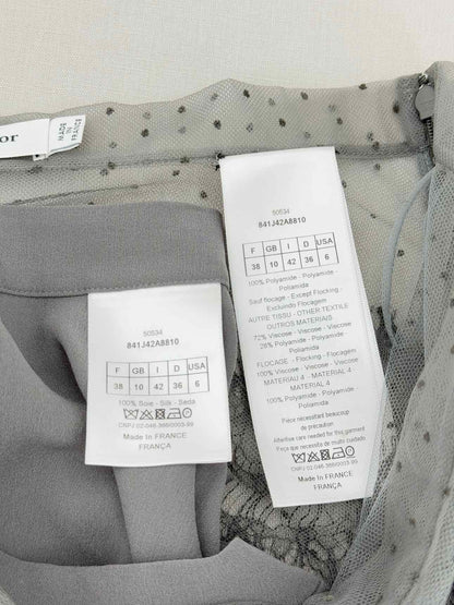 CHRISTIAN DIOR Grey Size US 6 Midi Skirt