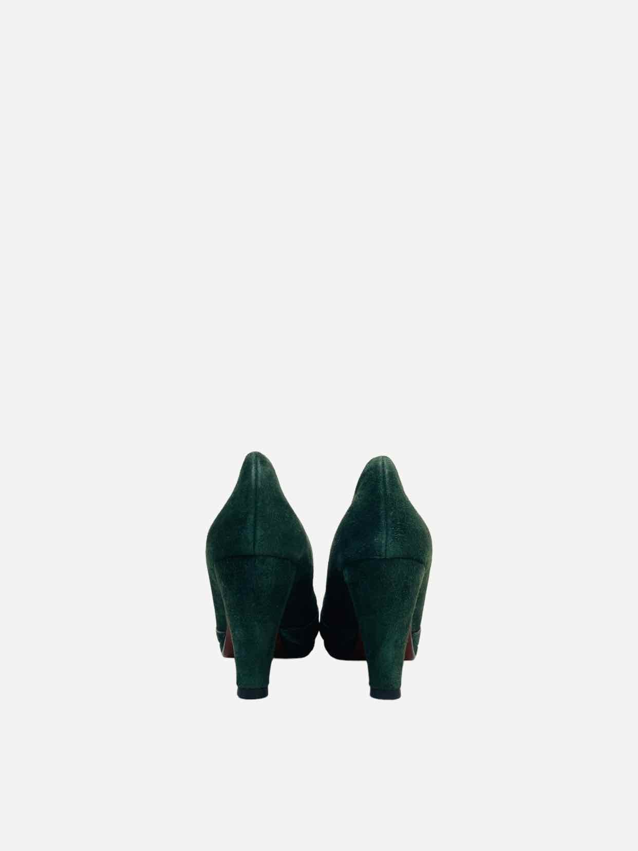 CHIE MIHARA Loafer Green Pumps