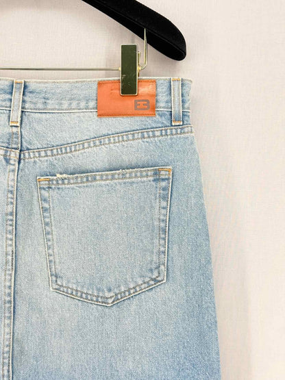 EB DENIM Blue Washed Size Small Long Skirt