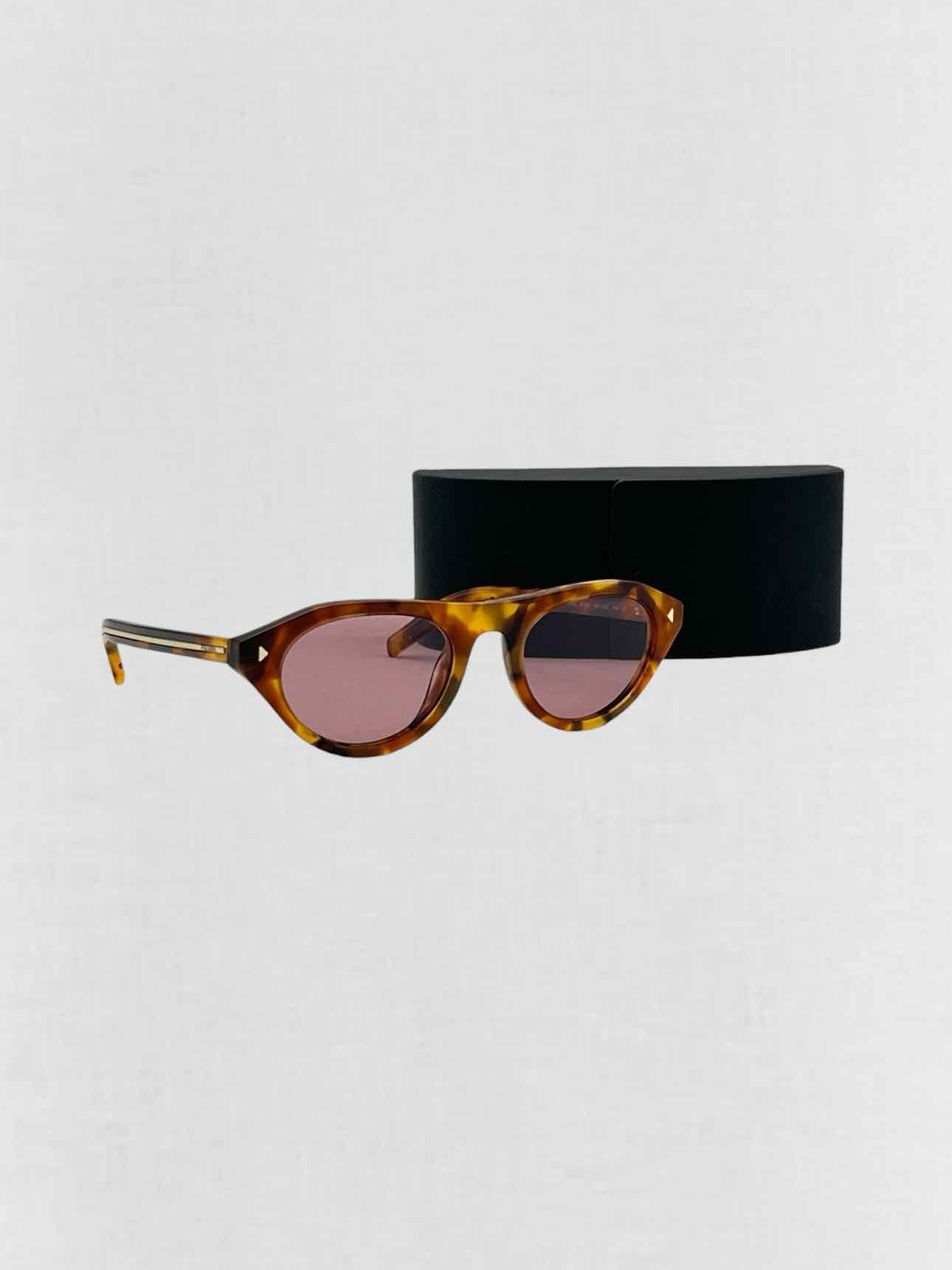 PRADA Brown & Gold Sunglasses