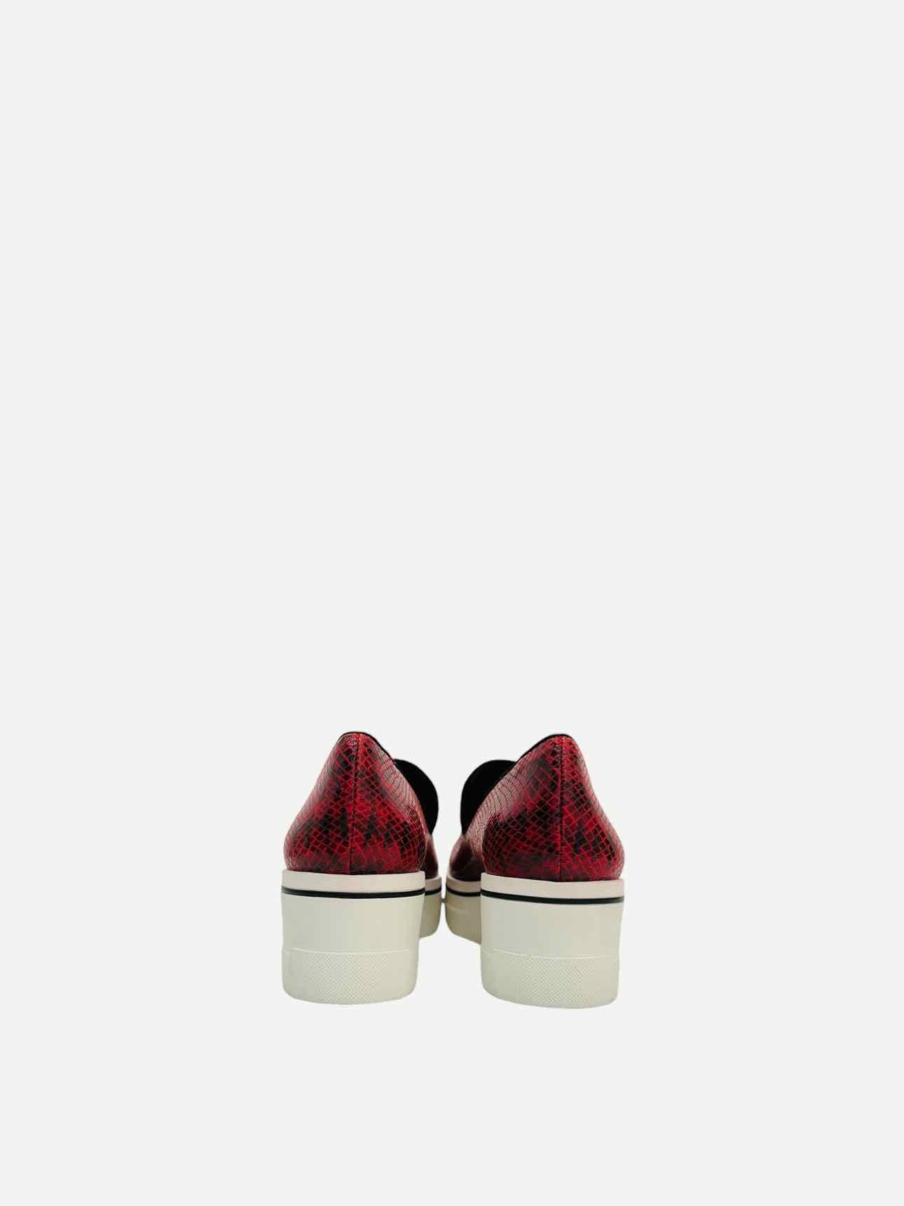 STELLA MCCARTNEY Platform Red & Black Loafers 41