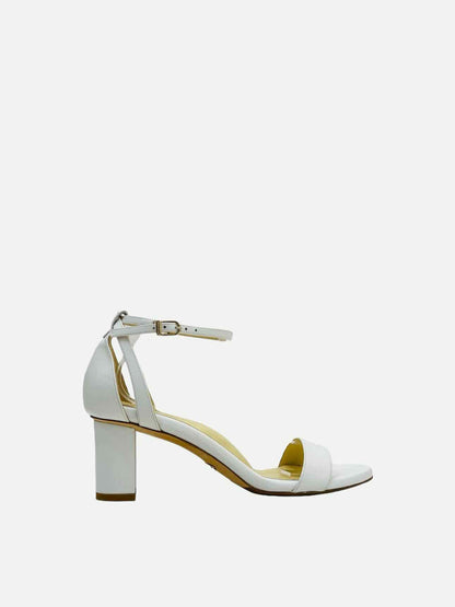 SARAH FLINT Ankle Strap White Size EU 39 Heeled Sandals