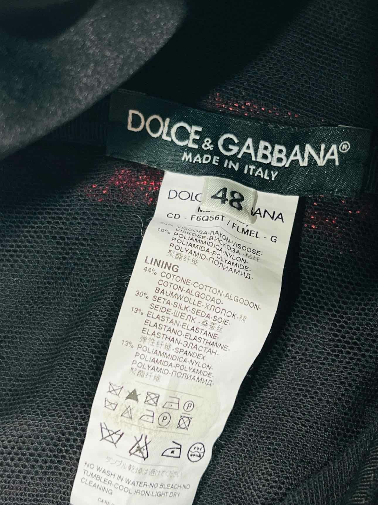 DOLCE & GABBANA Size US 12 Knee Length Dress