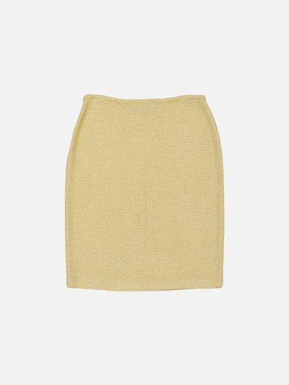 ST. JOHN Knit Yellow Size US 6 Jacket & Skirt