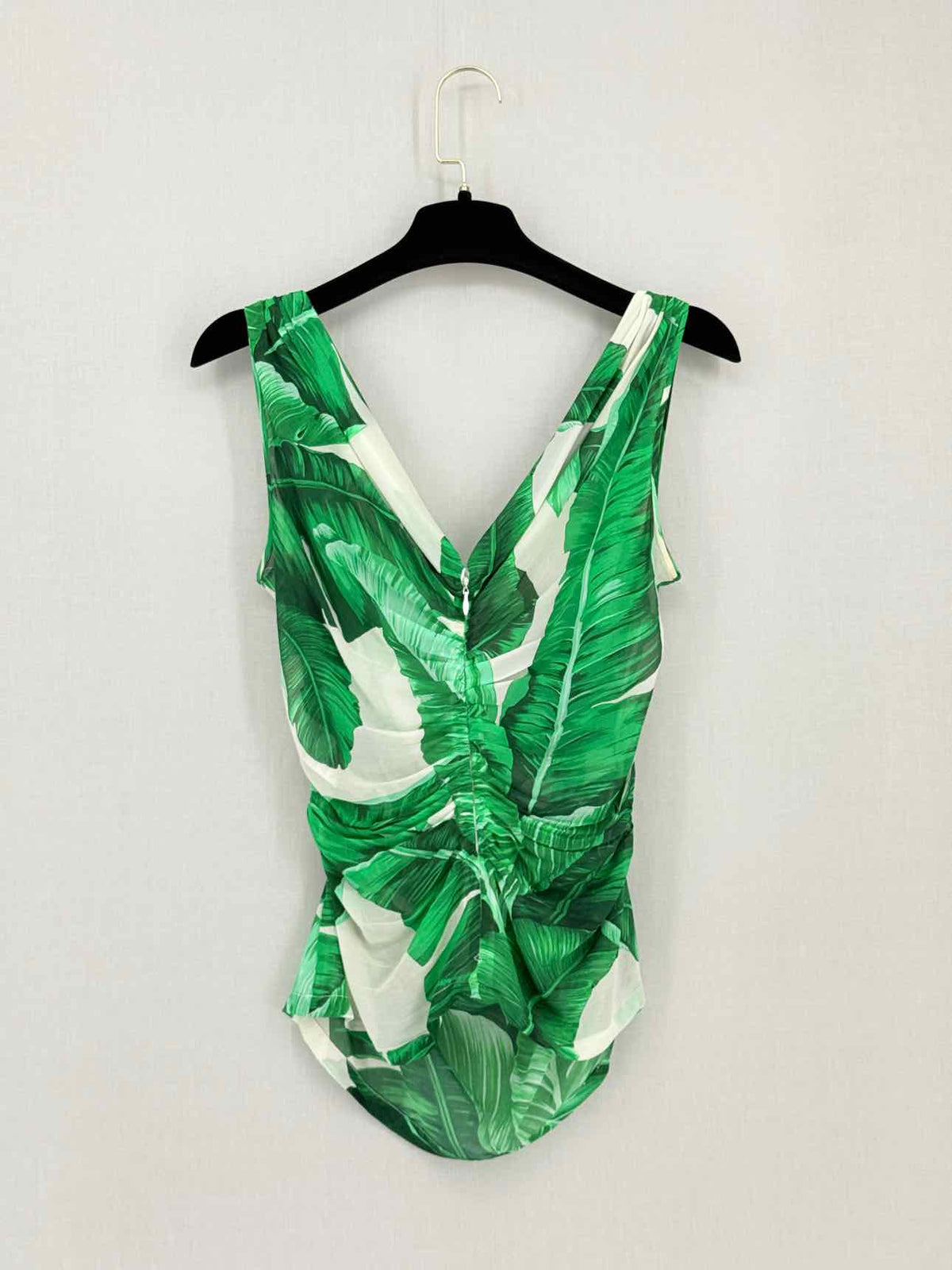 DOLCE & GABBANA Green & White Size US 6 Top