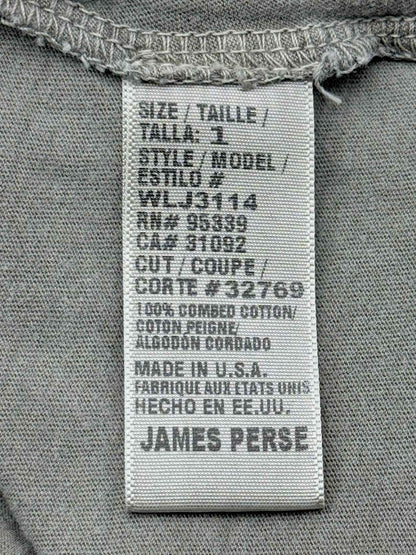 STANDARD JAMES PERSE Estilo Grey Size Small T-shirt