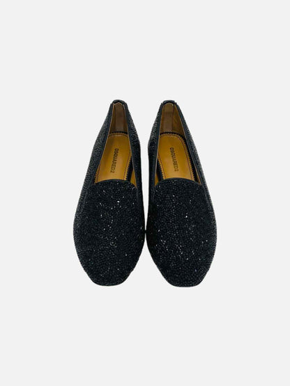 DSQUARED2 Black Size EU 38 Smoking Slippers