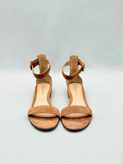 GIANVITO ROSSI Portofino 20 Beige Size EU 37.5 Sandals