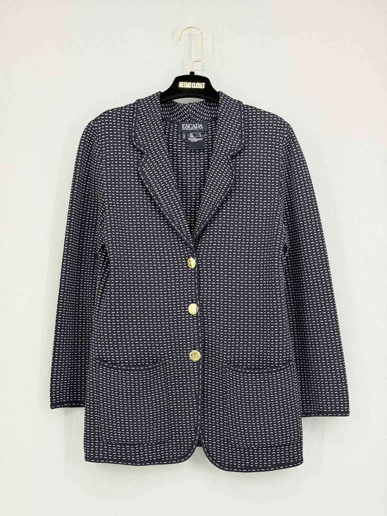 ESCADA Black & White Size US 2 Jacket
