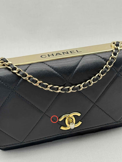 CHANEL Trendy CC WOC Black Quilted Shoulder Bag