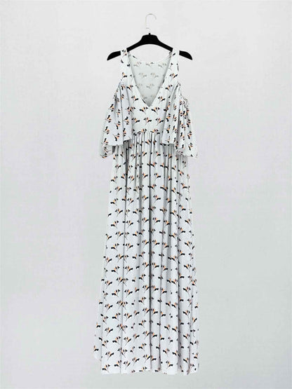 REBECCA MINKOFF Robbie Printed Size Small Long Dress