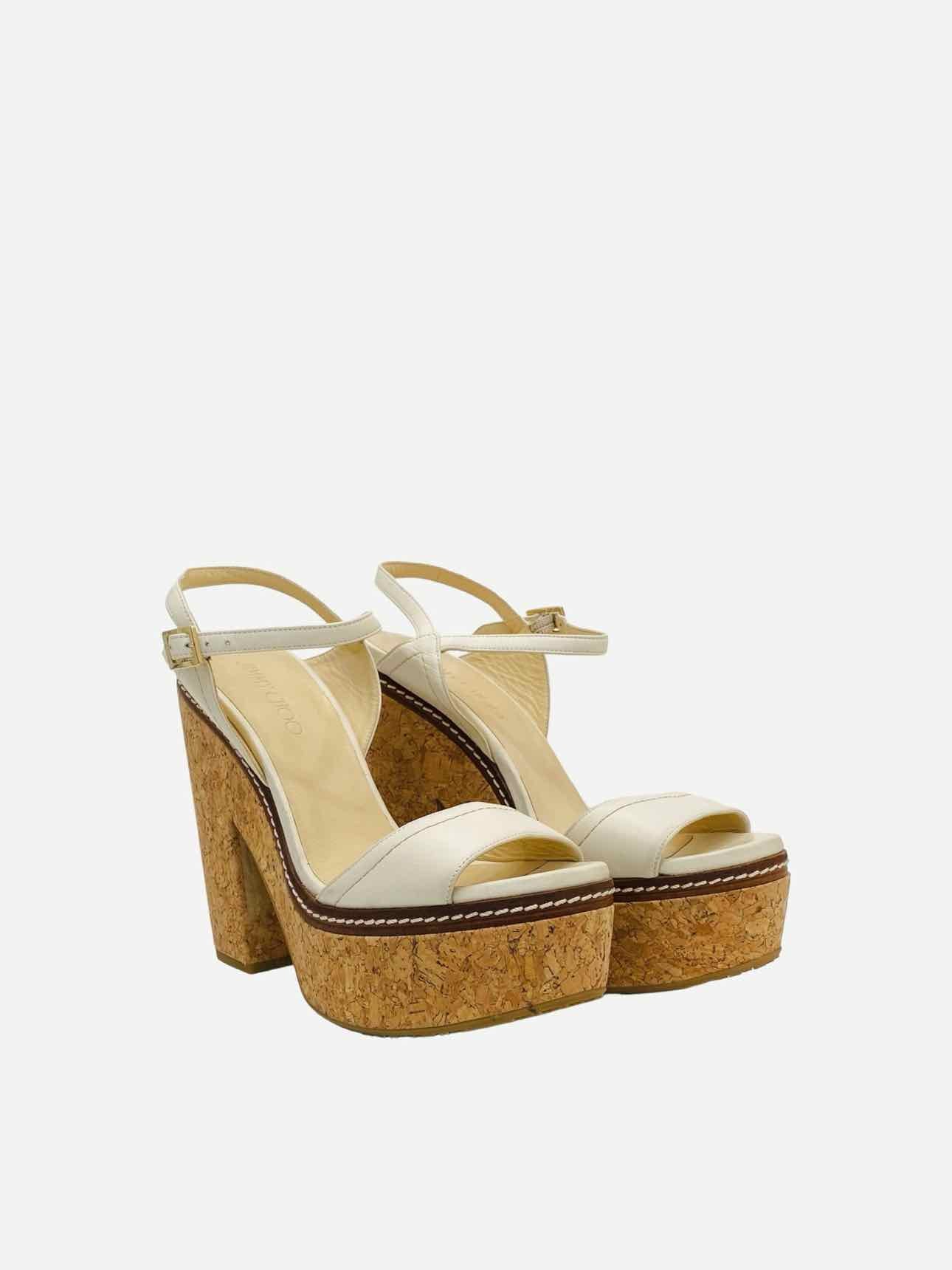 JIMMY CHOO Nemesis White Size EU 41 Heeled Sandals