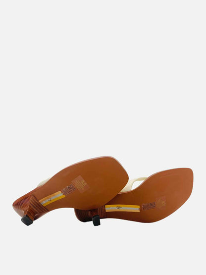 SAM EDELMAN Daphney Cream Size EU 37.5 Mules