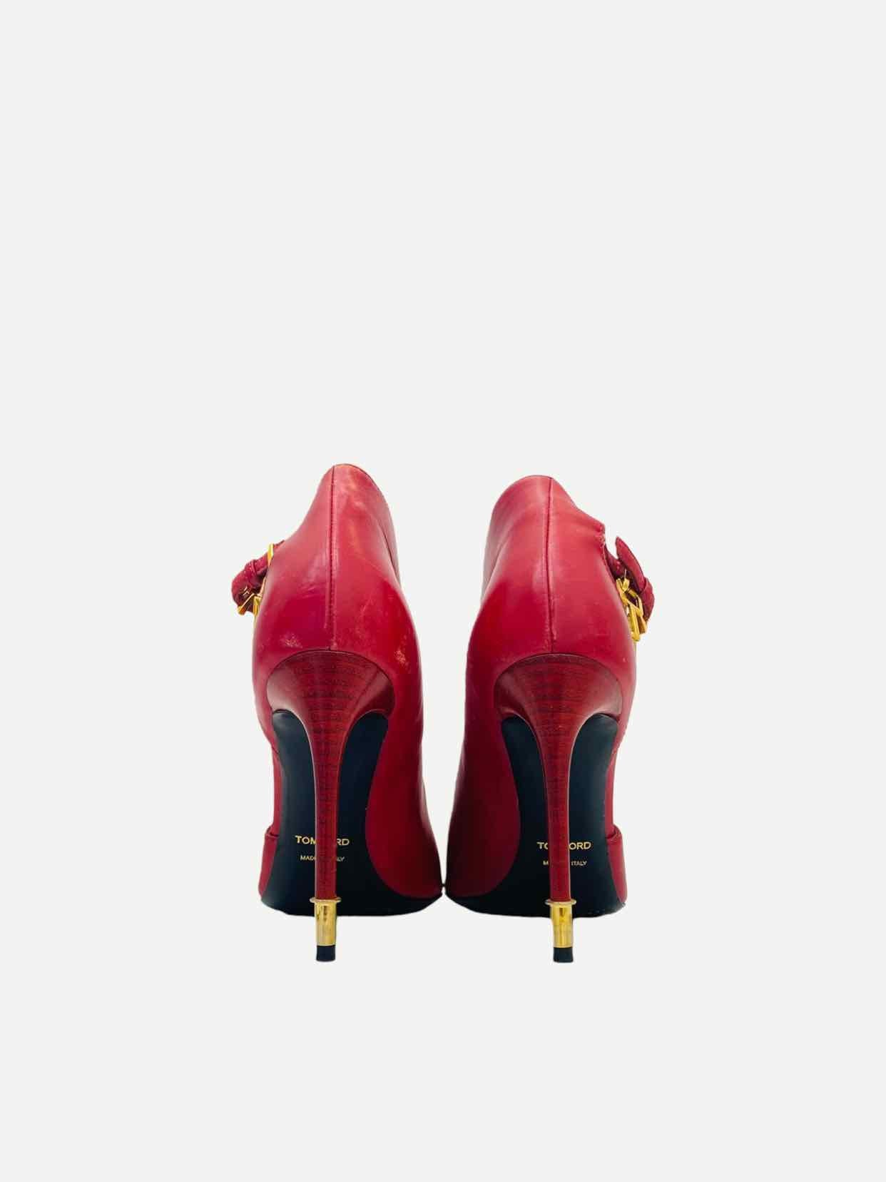 TOM FORD Locket Red Heeled Sandals