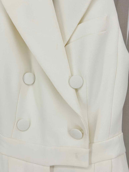 MICHAEL KORS Tuxedo White Size US 0 Jumpsuit