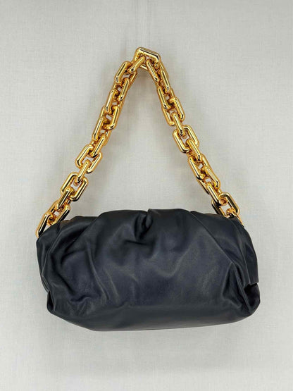 BOTTEGA VENETA The Chain Pouch Black Shoulder Bag