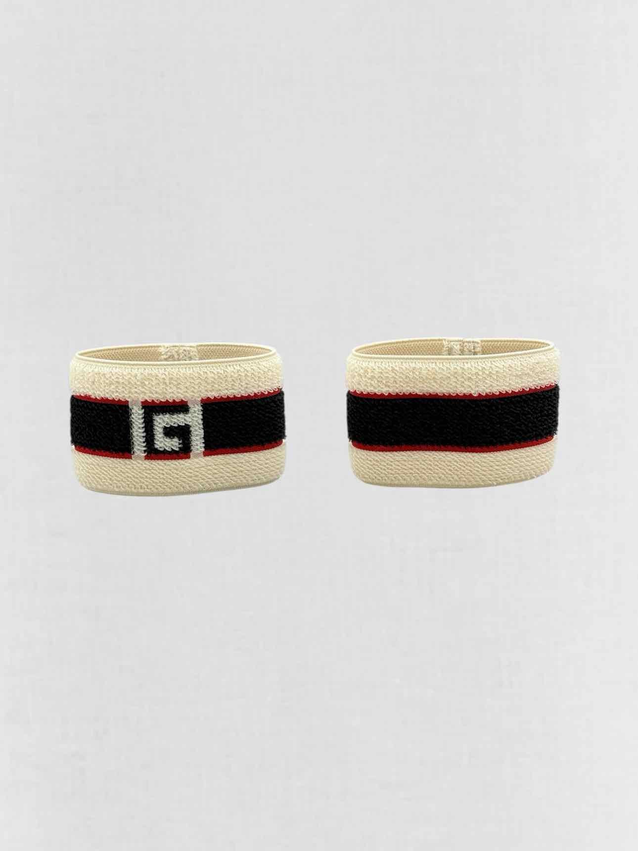 GUCCI Cream & Black Headband & Wrist Cuffs