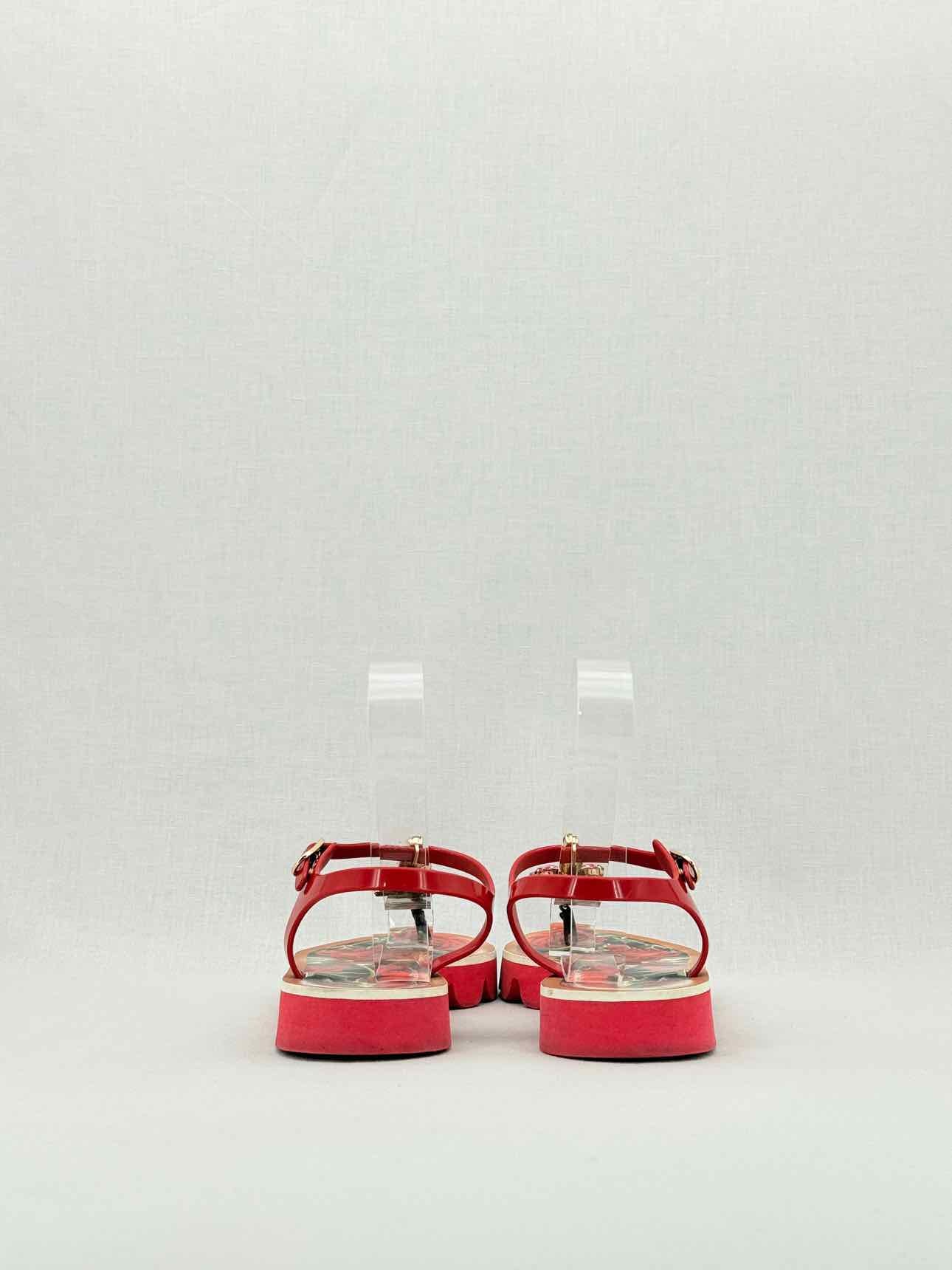 DOLCE & GABBANA Red Printed Size EU 40 Sandals