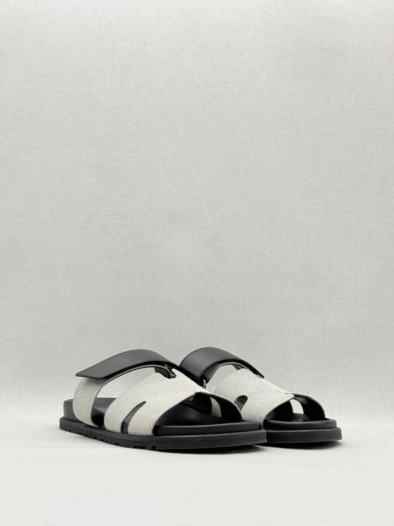 HERMES Chypre Grey Size EU 40 Sandals