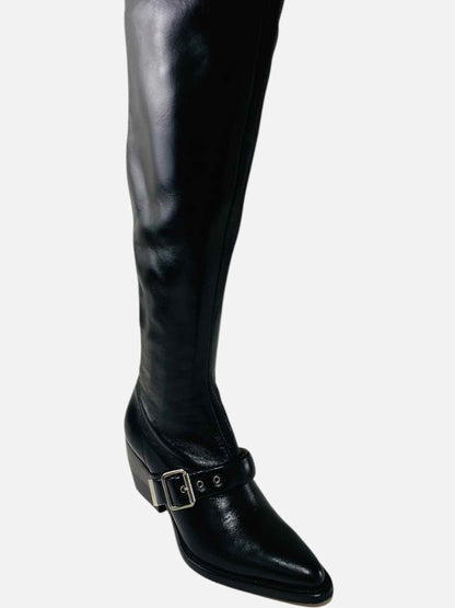 CHLOE Rylee Black Size EU 36.5 Thigh High Boots
