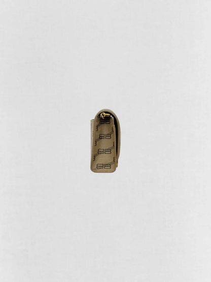 BALENCIAGA Wallet on Chain Brown Monogram Crossbody