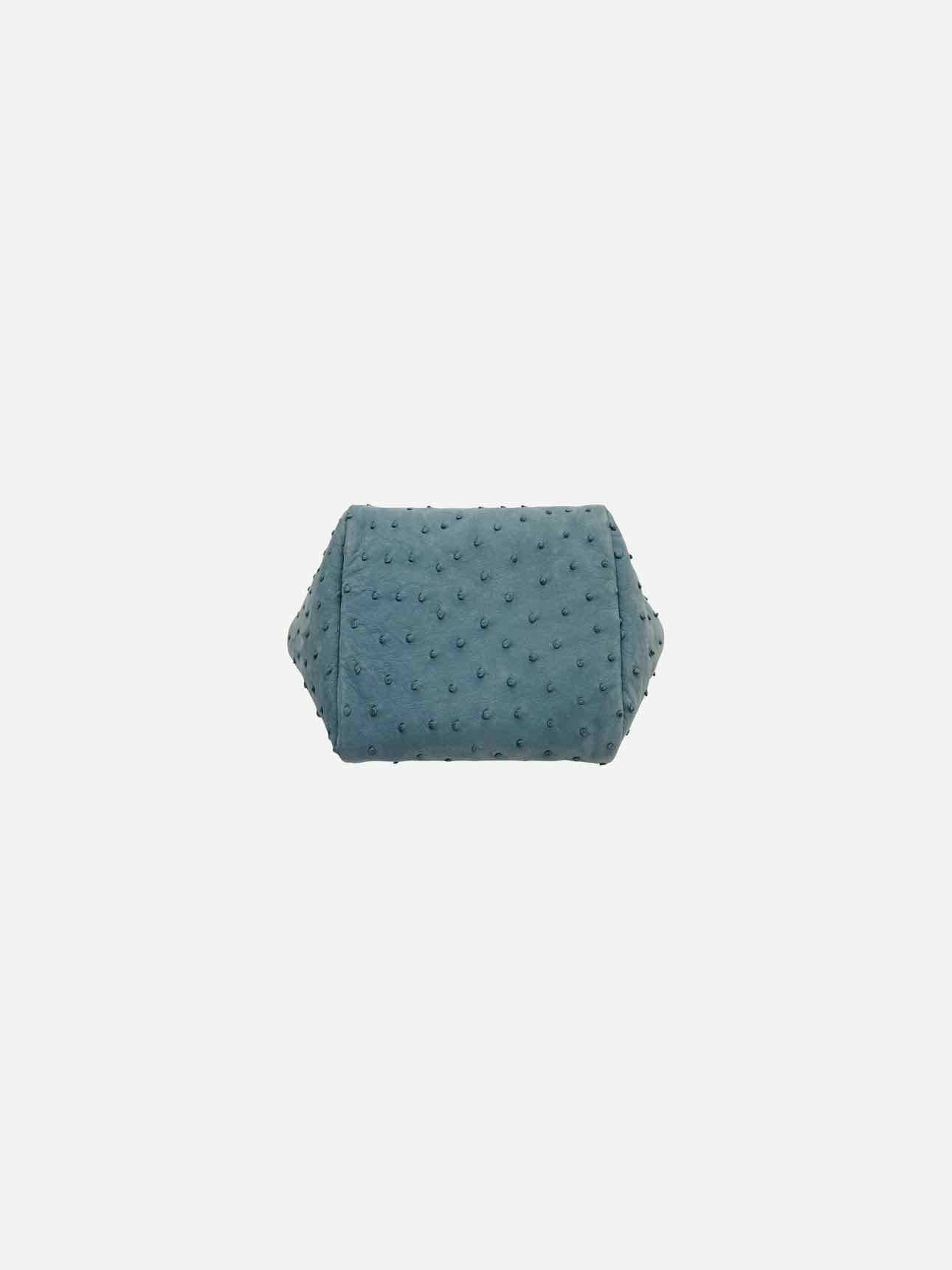 LORO PIANA Puffy Pouch Blue Crossbody