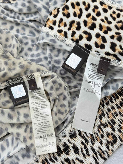 ROBERTO CAVALLI Brown Multicolor Size US 10 Outfit Set