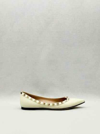 VALENTINO GARAVANI Off-white Size EU 35.5 Ballet Flats