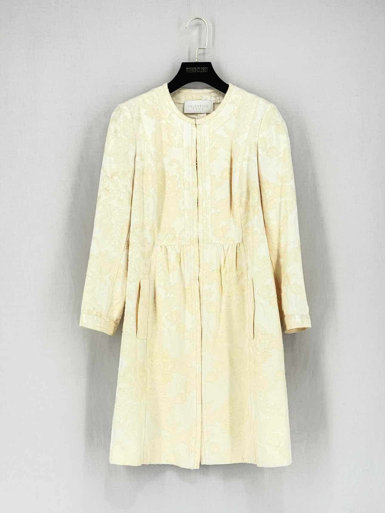 VALENTINO Beige & White Printed Size US 6 Outfit Set