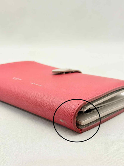 CELINE Red & Beige Continental Wallet